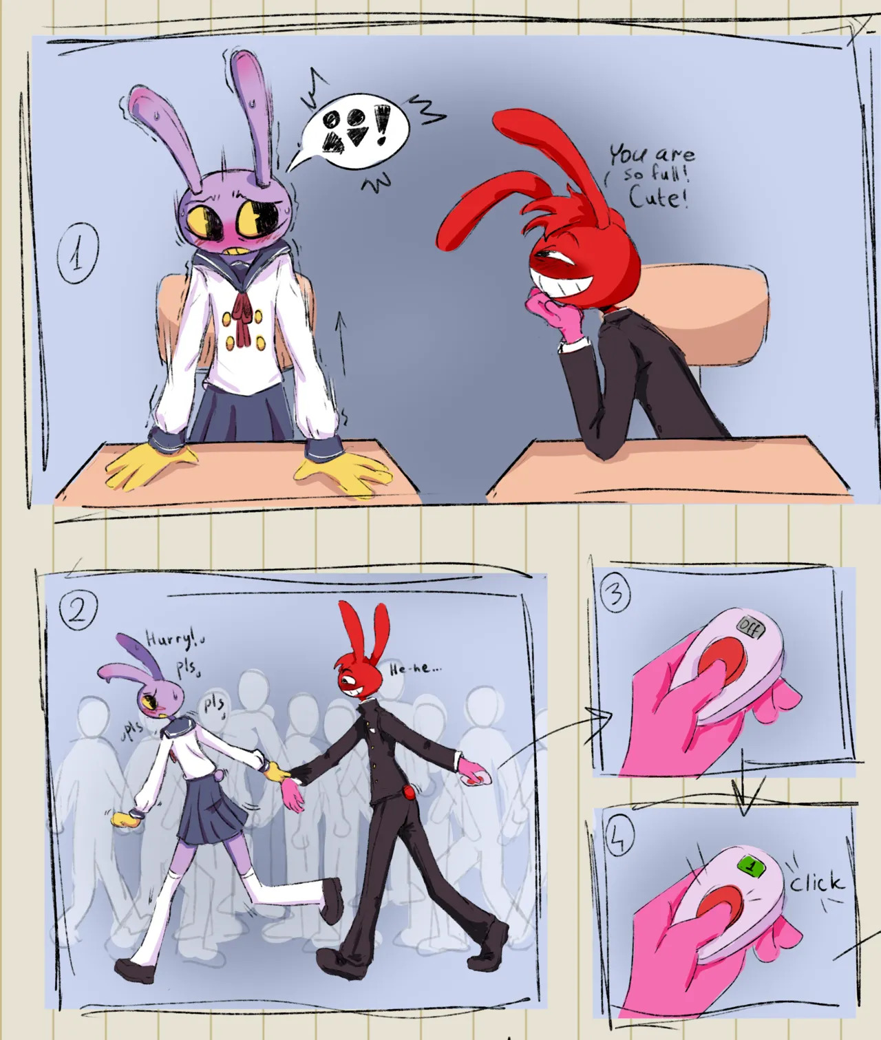 Jax X Thomas omorashi comic page 2 full