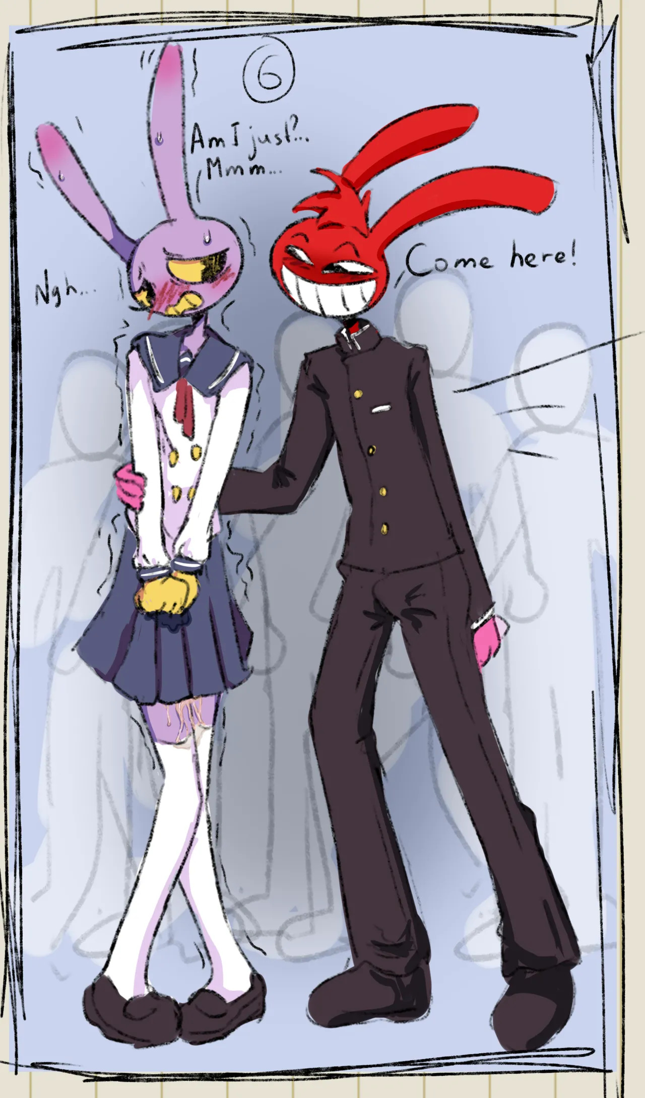 Jax X Thomas omorashi comic page 4 full