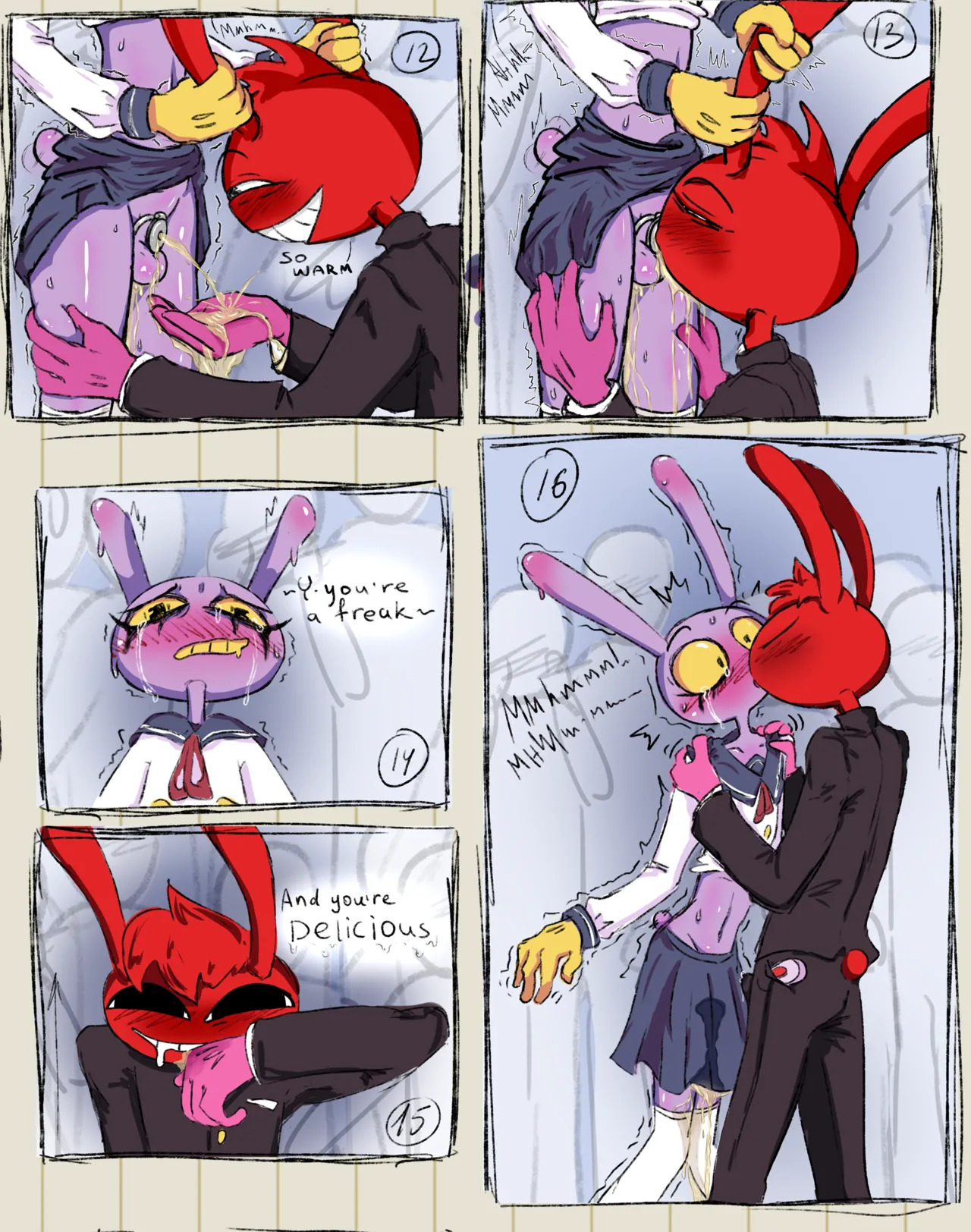 Jax X Thomas omorashi comic page 8 full