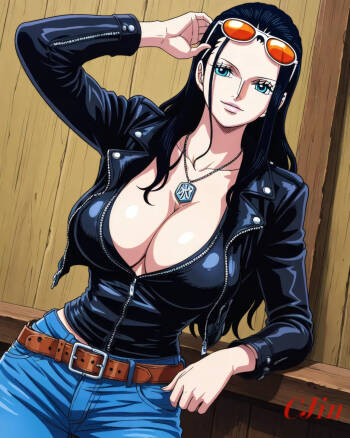 NICO ROBIN THE BIKER cover
