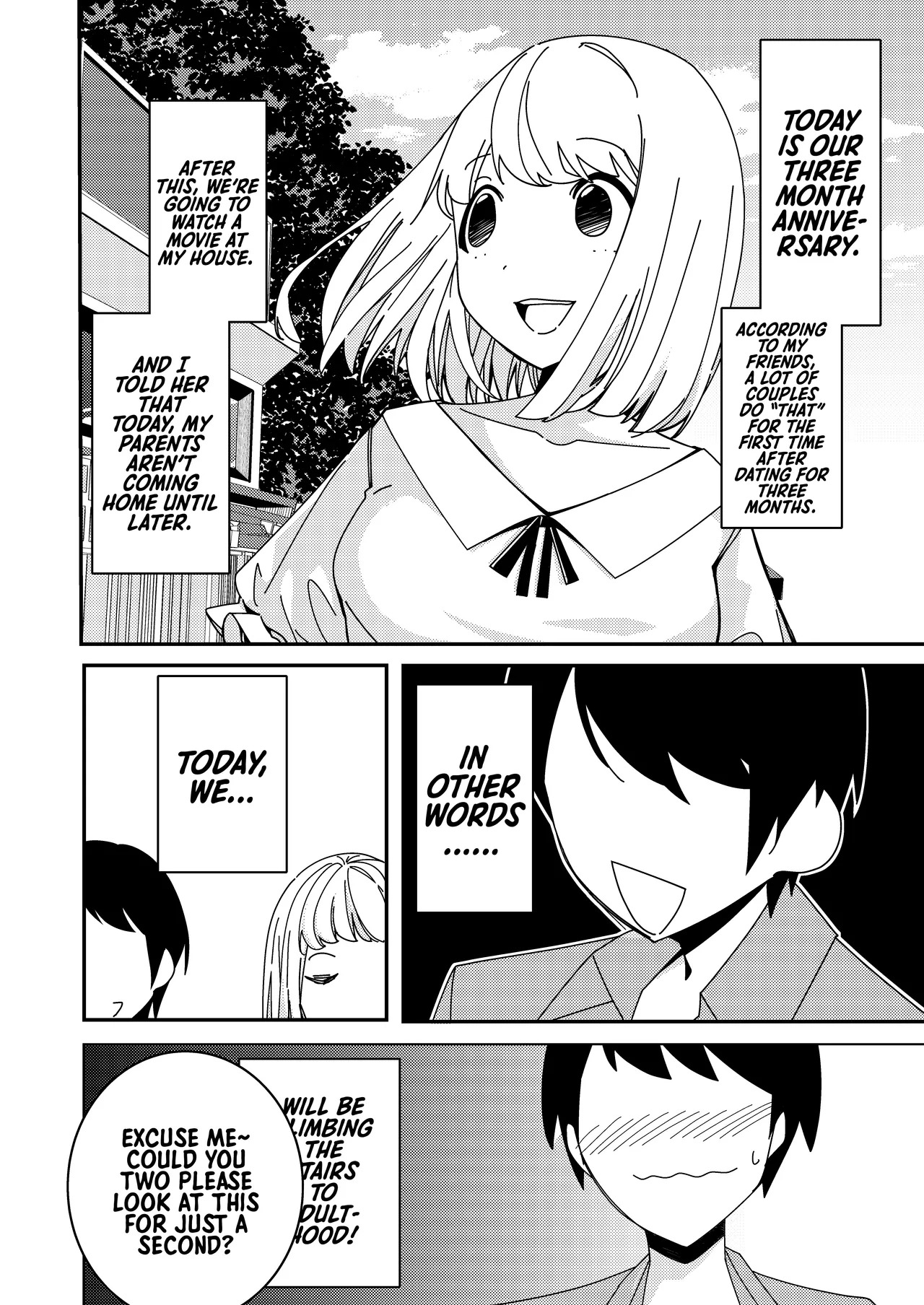 Saimin Appli de! ~Tsukiatte 3-kagetsu Hatsu Ecchi Mokuzen no Couple ni Ecchi no Shikata o Oshiete Mita~ | With a Hypnosis App! ~I Tried Teaching a Three-Month Couple that's About to Have Sex for the First Time How to Have Sex~ page 3 full