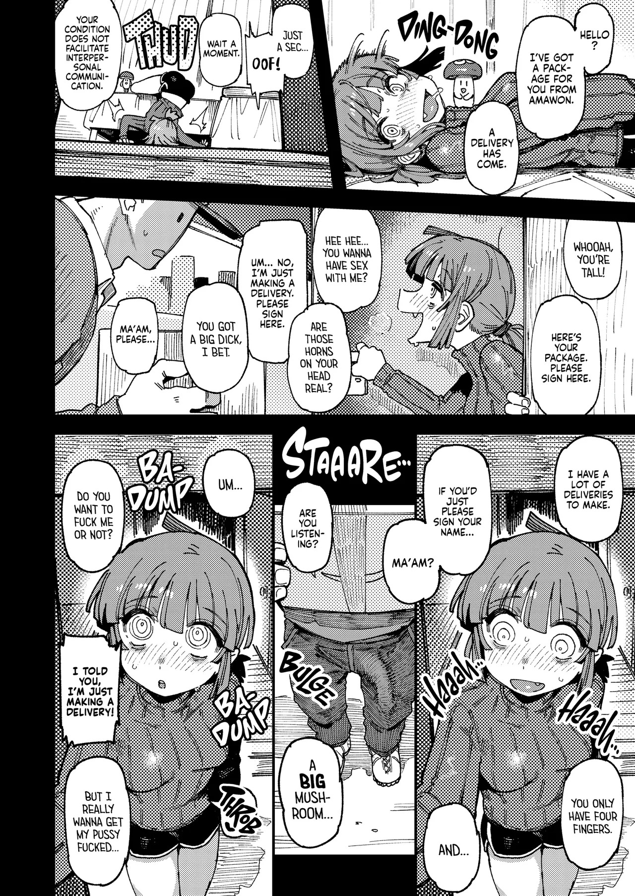 Ie ga Shike Sugite Haete Kita Genkaku Yuuhatsu Suru Kinoko o Goshoku Shite Hatsujou Shita Ato no Are ya Kore | What Happened After My Place Got So Humid It Grew Magic Mushrooms and I Ate Them and Got Super Horny! page 9 full