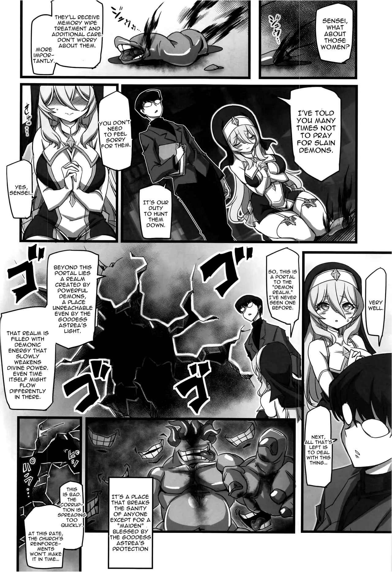 The Sacred Maiden of Judgment Astrea ~Holy Maiden Defeated by Demon Anal Torture and Energy Drain~ page 9 full