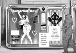 I tried using a vending machine from the near future that sells sexaroids...