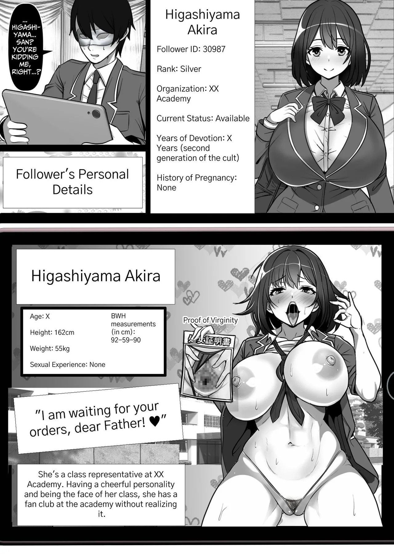 Ore no Akogare no Anoko ga Sex Kyoudan Shoyuu no Kokisute-you Niku Onaho datta no daga | That Woman I Adore was the Cumdump Faphole of a SEX CULT... page 9 full
