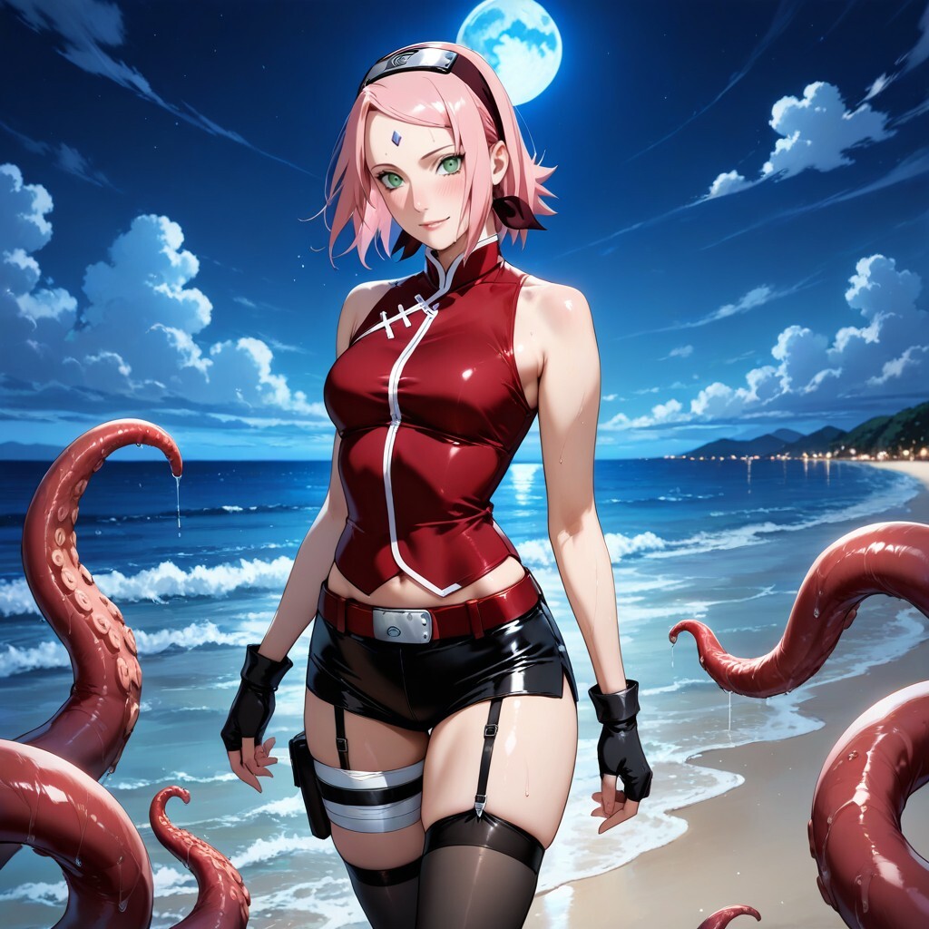 Sakura Haruno Tentacles - Opening page 9 full