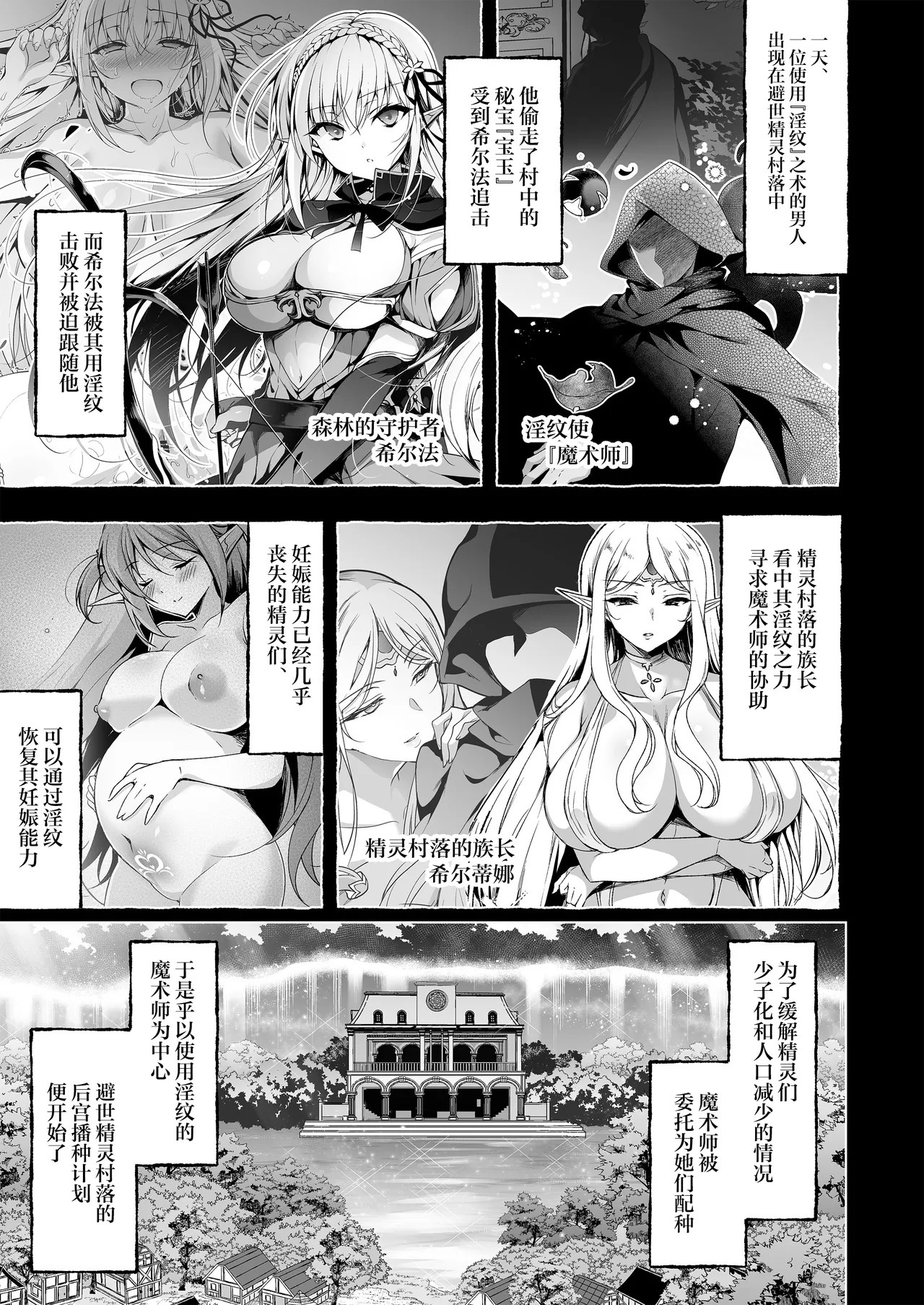 Inmon Majutsushi no Elf Harem | 淫纹魔术师的精灵后宫生活~为精灵刻上淫纹的故事 番外篇①~ page 4 full
