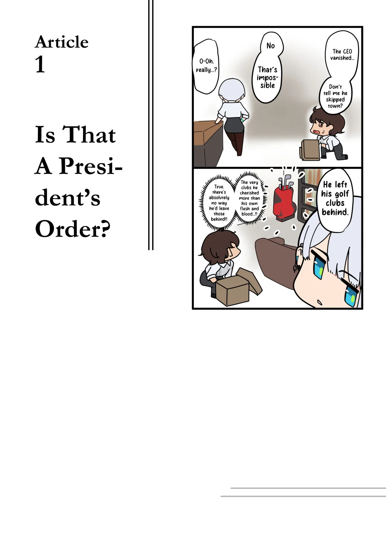 Sore wa Shachou Meirei Desu ka? | Is That A President's Order? page 8 full