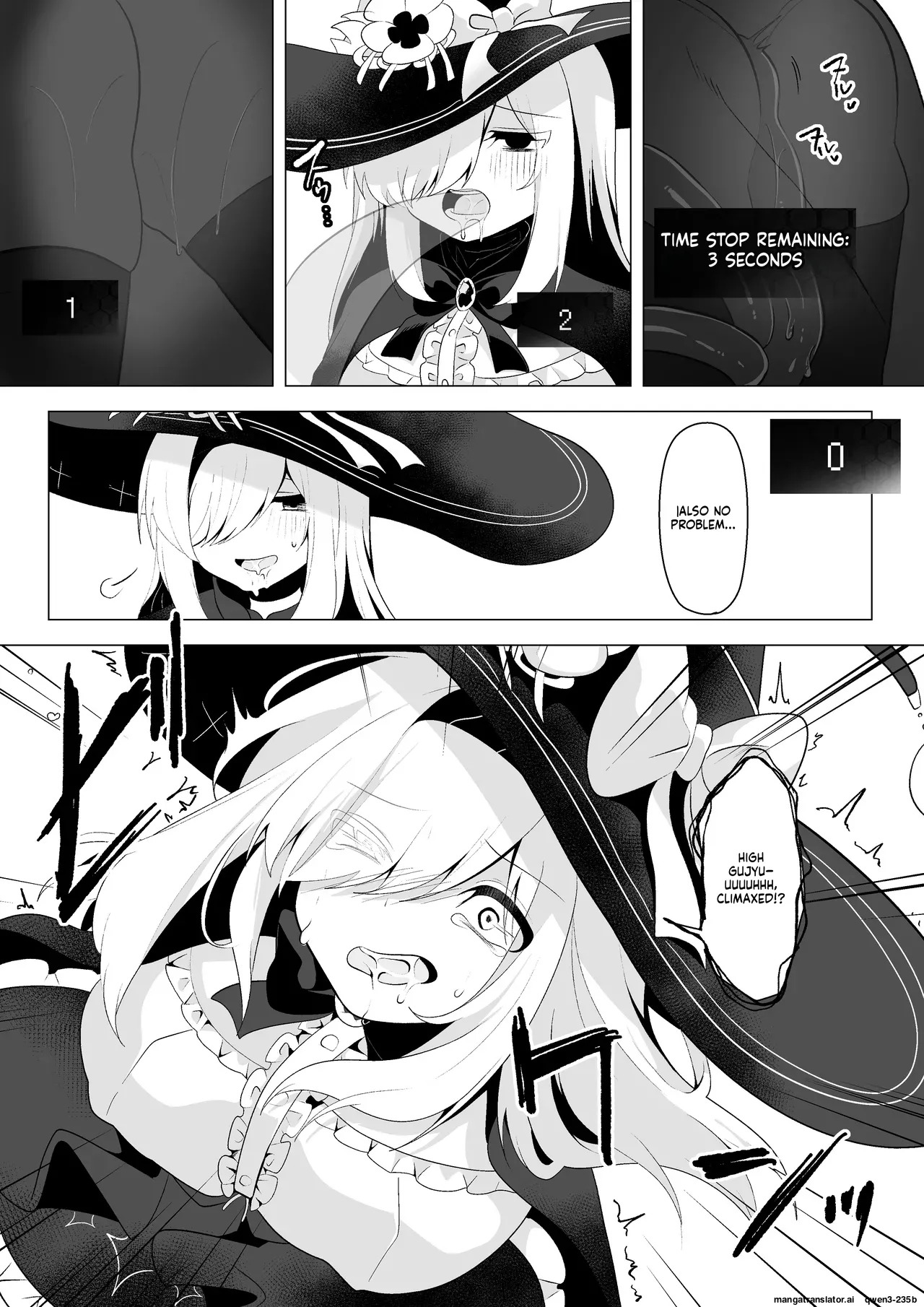 ETD ~Jikan Teishi Wana ni Kizukanai Mama Ichibyou Datte Gaman Dekizu ni Renzoku Zecchou Shite Shimau Onna Madoushi~ page 10 full