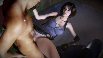 A Jill Valentine From Resident Evil Has Sex On The Car cover