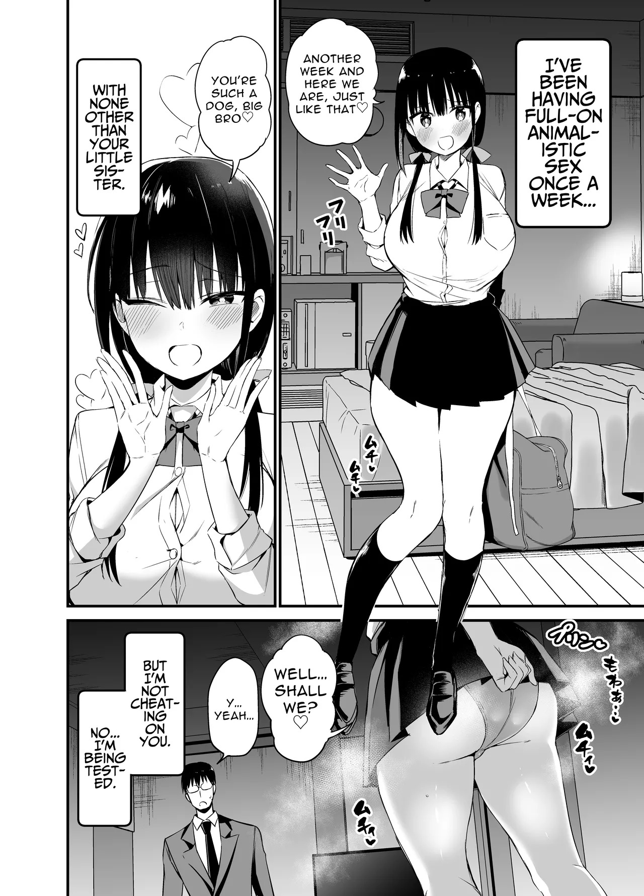 Kanojo no Imouto ga Kyonyuu MiniSkir JK de Koakuma-kei 4 My Girlfriend's Sister is a Busty Deviless in a Miniskirt 4 page 3 full