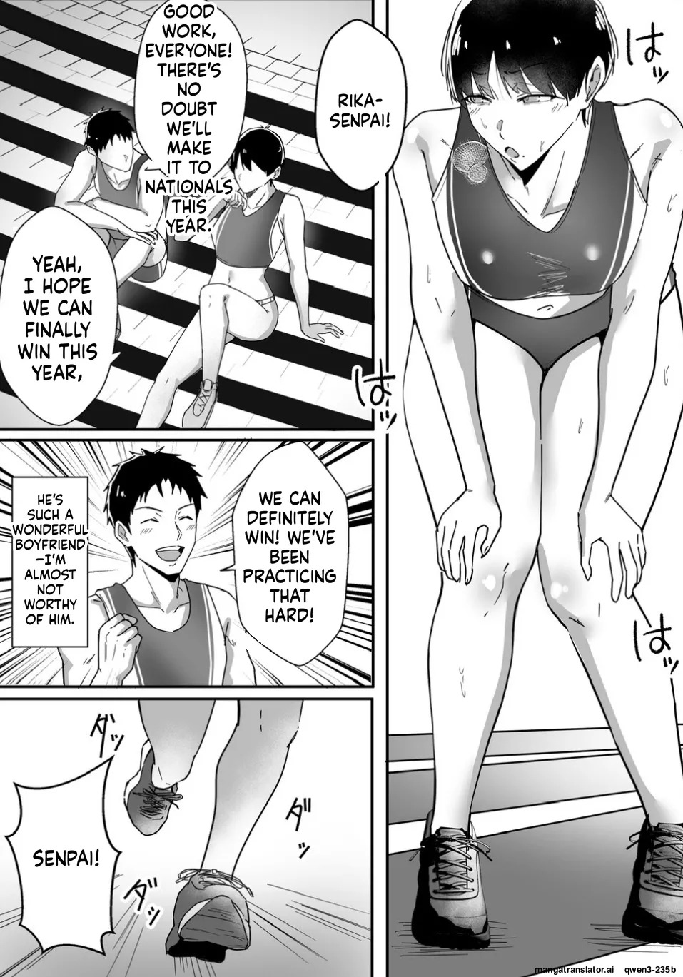 Boyish no Senpai Kanojo ga Netorarete Mesu ni Otosareru Hanashi page 5 full