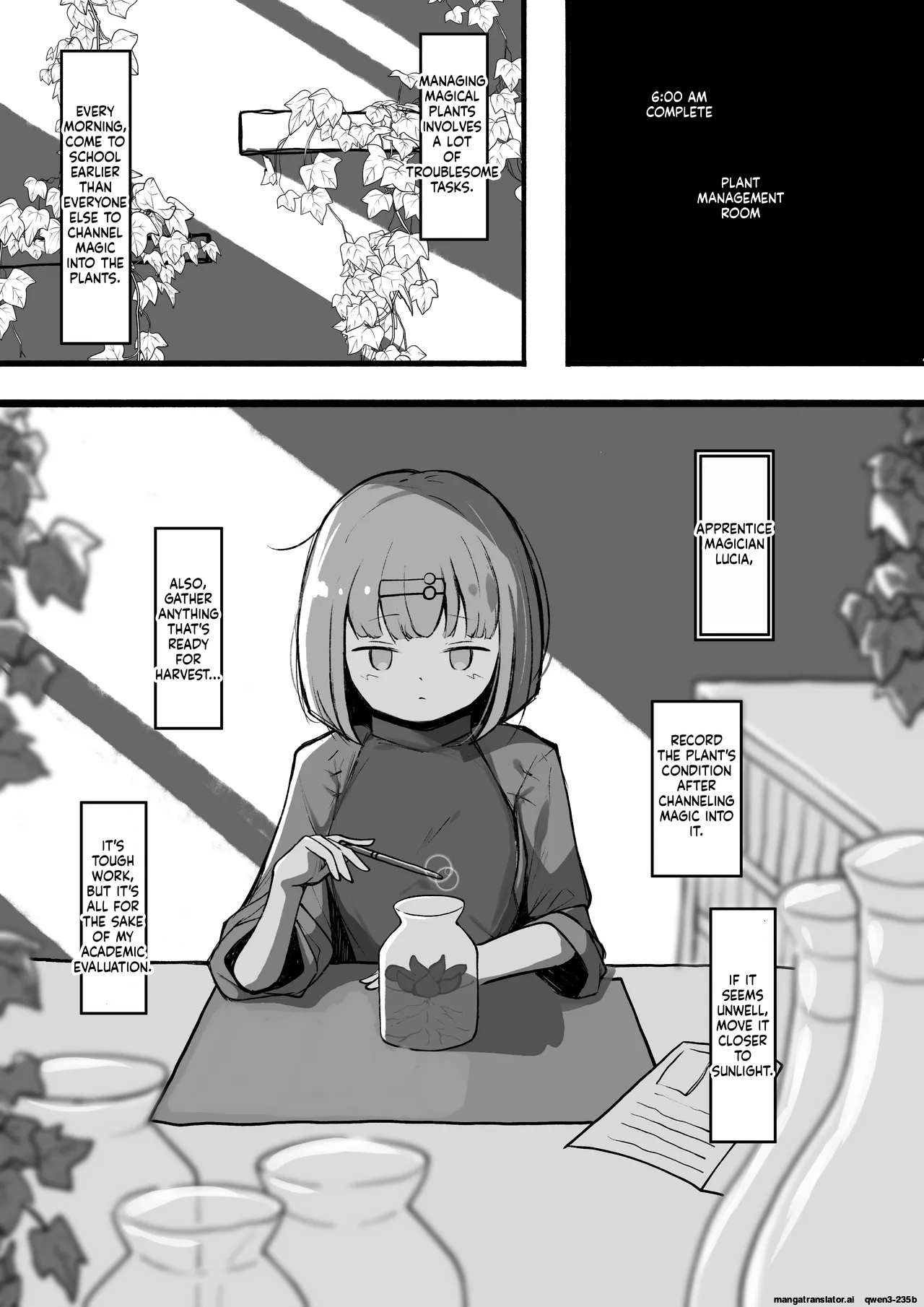 Minarai Mahoutsukai ni Shokubutsu no Kanri wa Muzukashii page 2 full