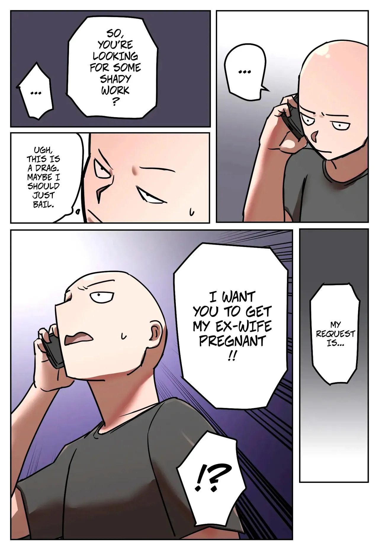 My Part-Time Job Is Getting Revenge: Get My Ex-Wife Pregnant -- Fukushū Yami Baito ” Watashi no Moto Tsuma o Ninshin Sasete Hoshī ” page 8 full
