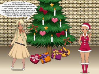 Christmas Girl celebrates Christmas - Merry Christmas 1 cover
