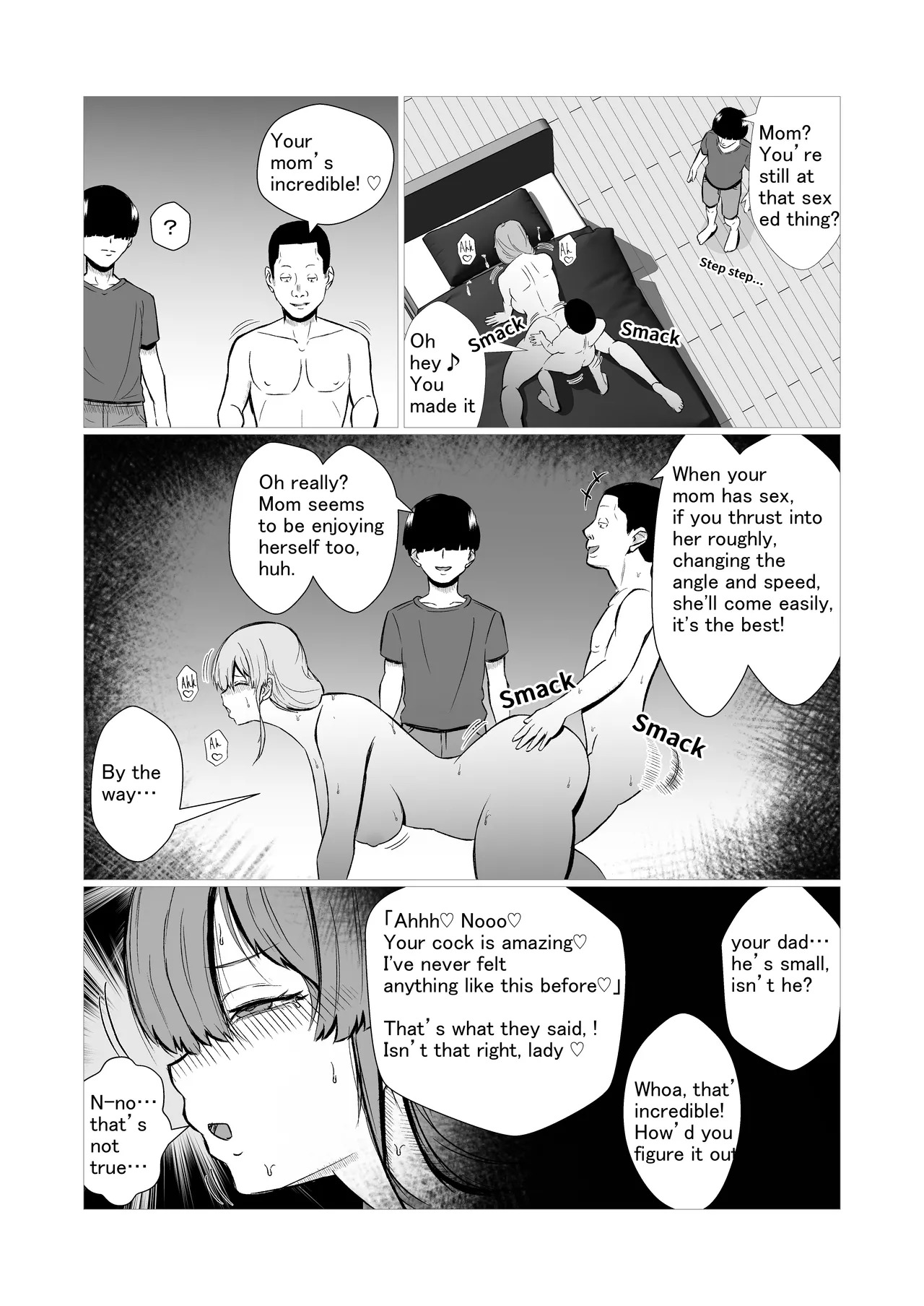 Ottori mama o jōshiki kaihen musuko no dōkyūsei to netorare seikyōiku | Gentle Mom Gets a Reality Rewrite（はーと）Sex Ed NTR with Her Son’s Classmate page 8 full