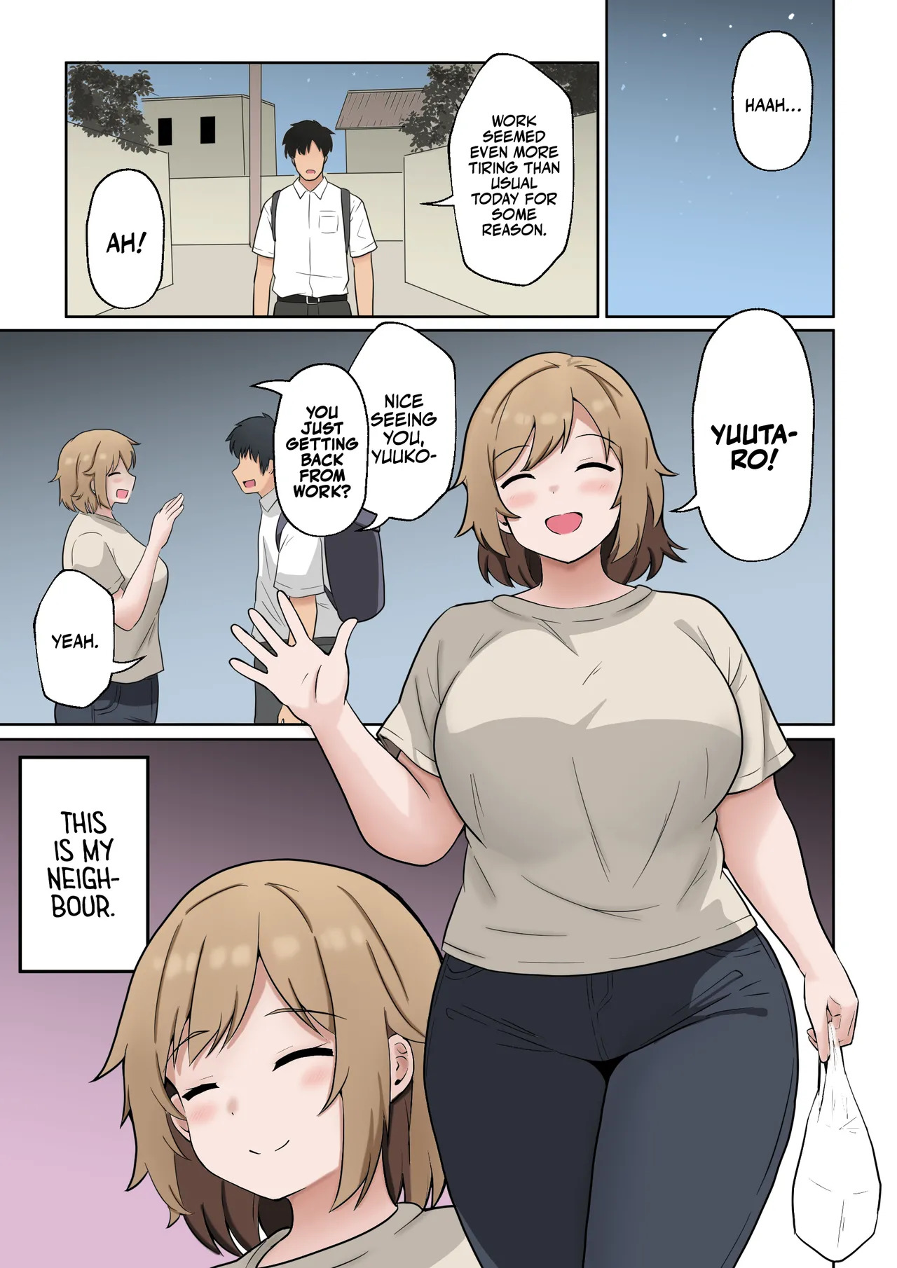 Apart no Otonari-san ga Yarasete Kureru Hanashi My Nextdoor Neighbor Let Me Fuck Her page 2 full