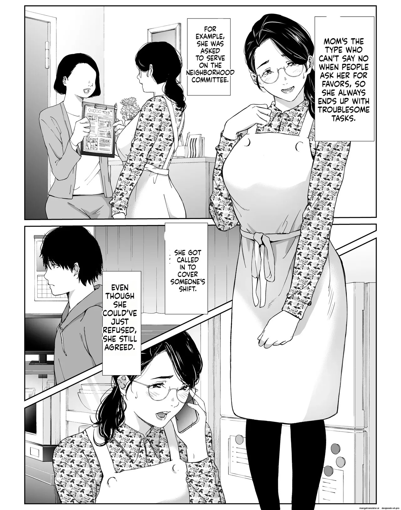 Tanomaretara Kotowarenai Seikaku no Okaa-san o Kudoite Mita | English page 2 full