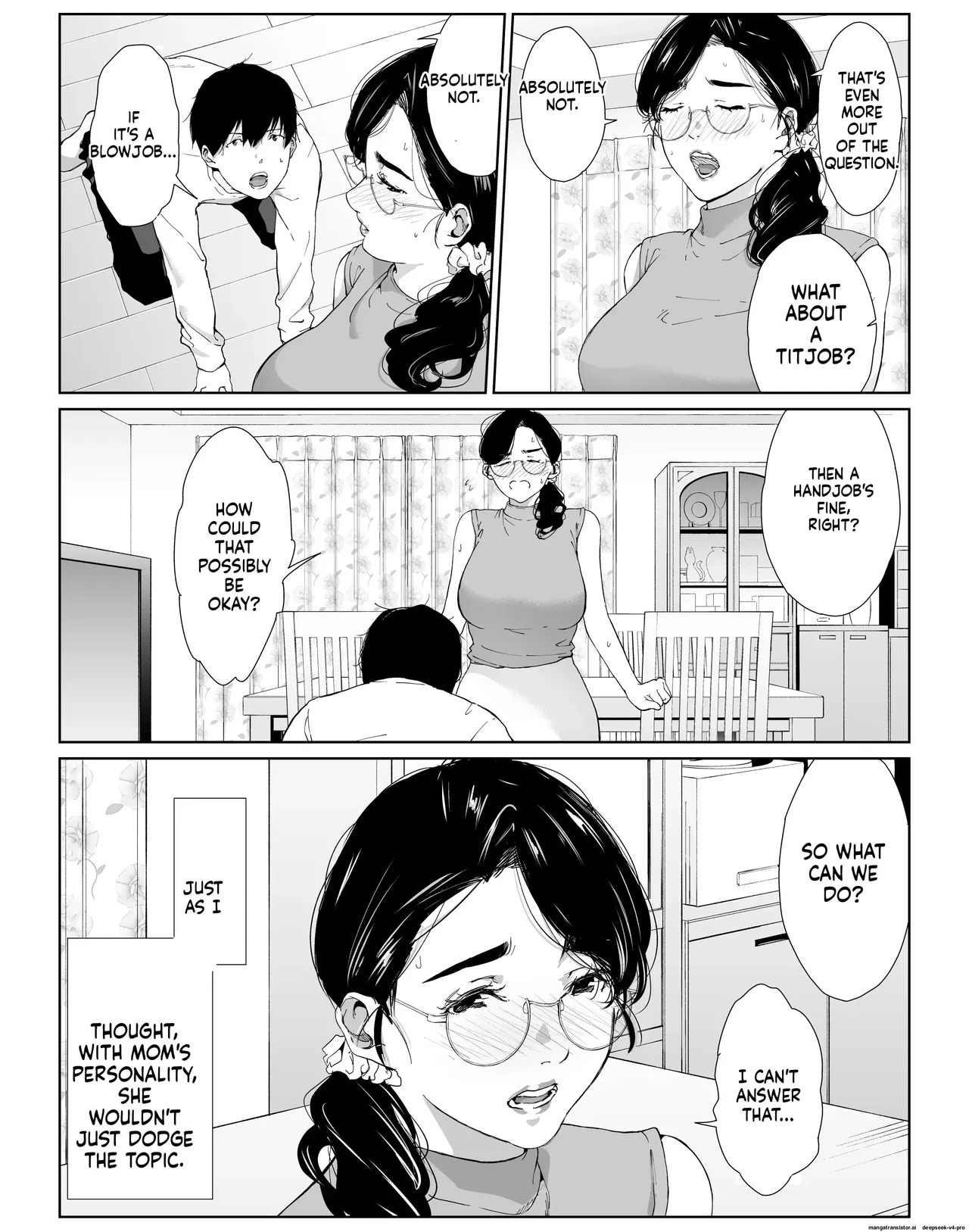 Tanomaretara Kotowarenai Seikaku no Okaa-san o Kudoite Mita | English page 5 full