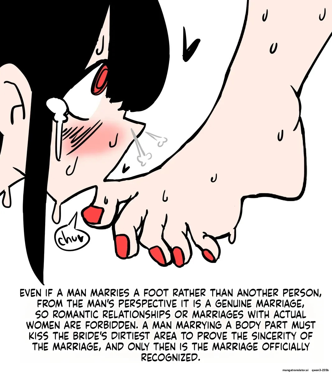 Marrying the feet of the girl I like page 3 full