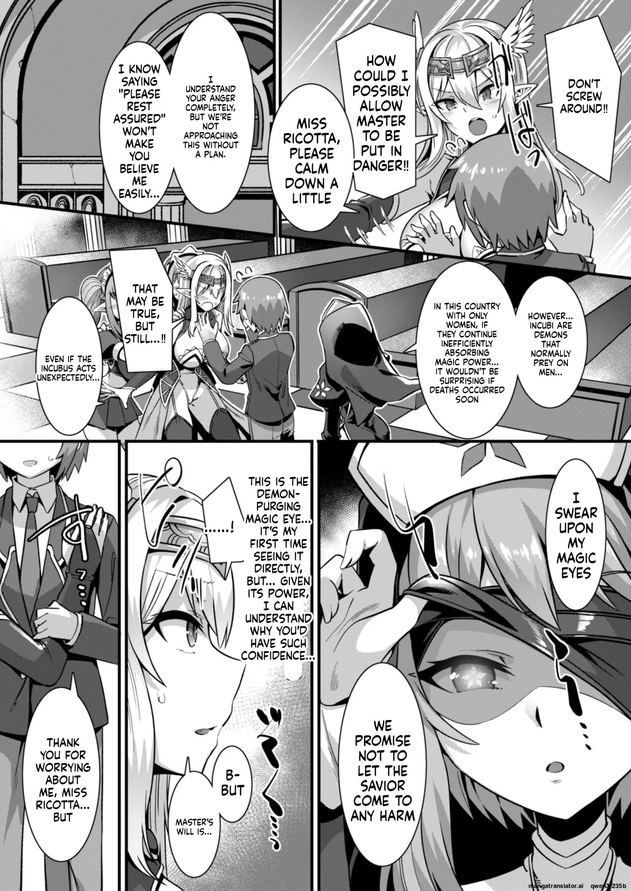 Inran Succubus to Kegarenaki Sister o Party de Rouraku shite Kozukuri Harem Ecchi ~Otoko ga Umarenai Isekai e Shoukan sareta Ore ga Heroine o Ategawarete Kozukuri Ecchi 4~ page 8 full