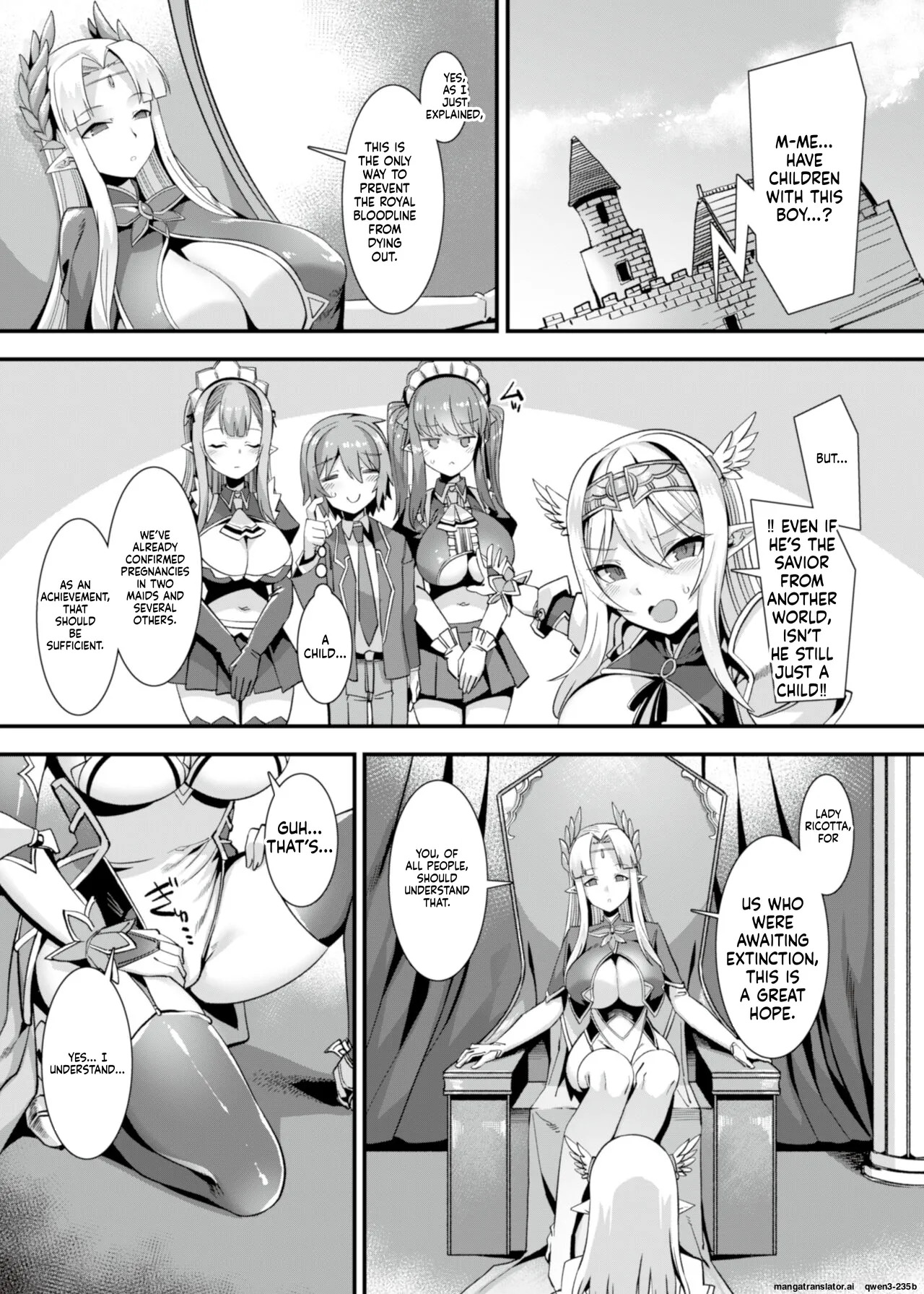 Kukkoro Himekishi no Kairaku Ahe-ochi Amaama Choukyou ~ Otoko ga Umarenai Isekai e Shoukan Sareta Ore ga Heroine o Ategawarete Kozukuri Ecchi 2 ~ page 6 full