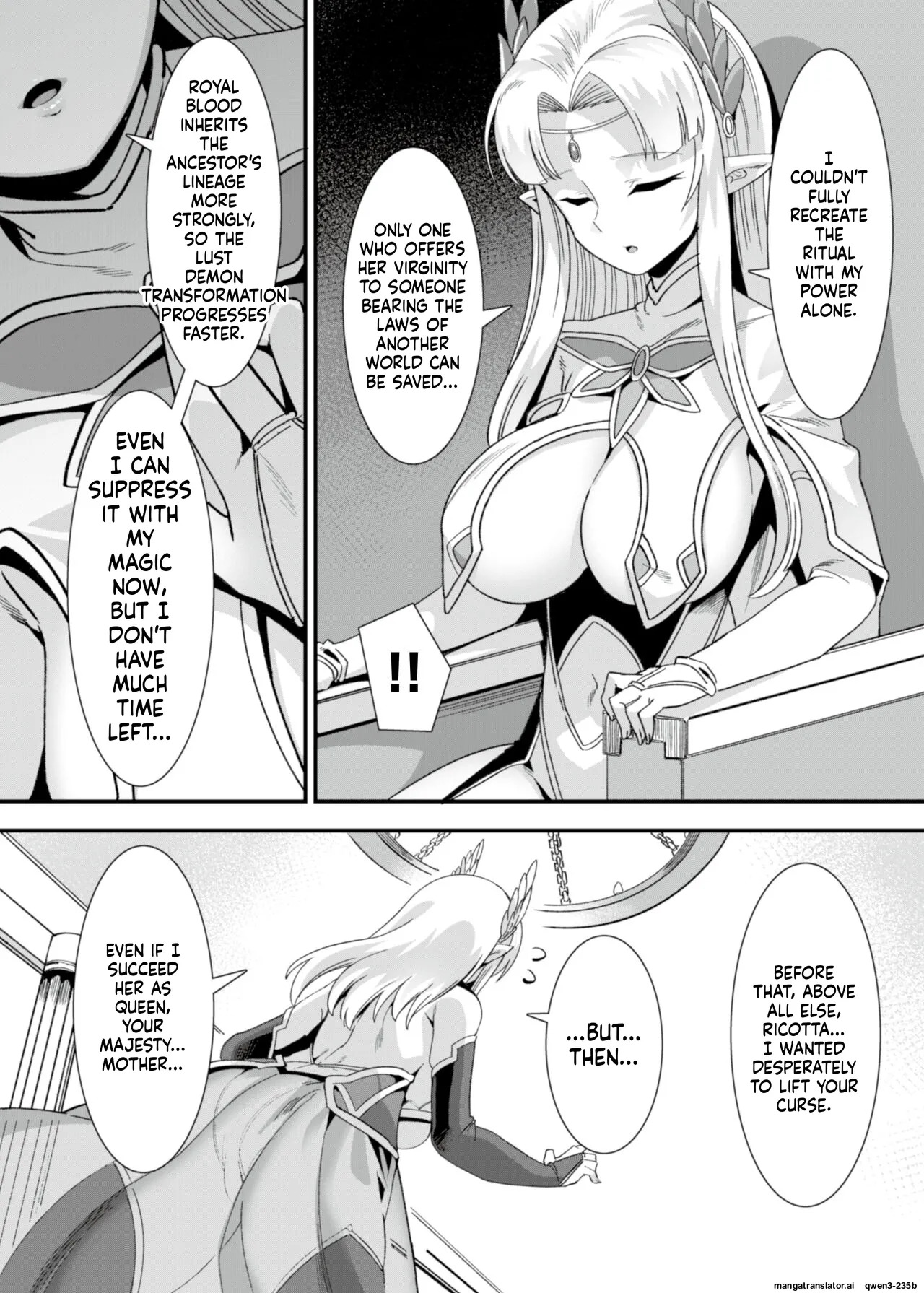 Oujo to Himekishi o Party de Rouraku shite Yotsugi o Tsukutte Boukoku o Sukuu Tame ni Harem Ecchi ~Otoko ga Umarenai Isekai e Shoukan sareta Ore ga Heroine o Ategawarete Kozukuri Ecchi 5~ page 8 full