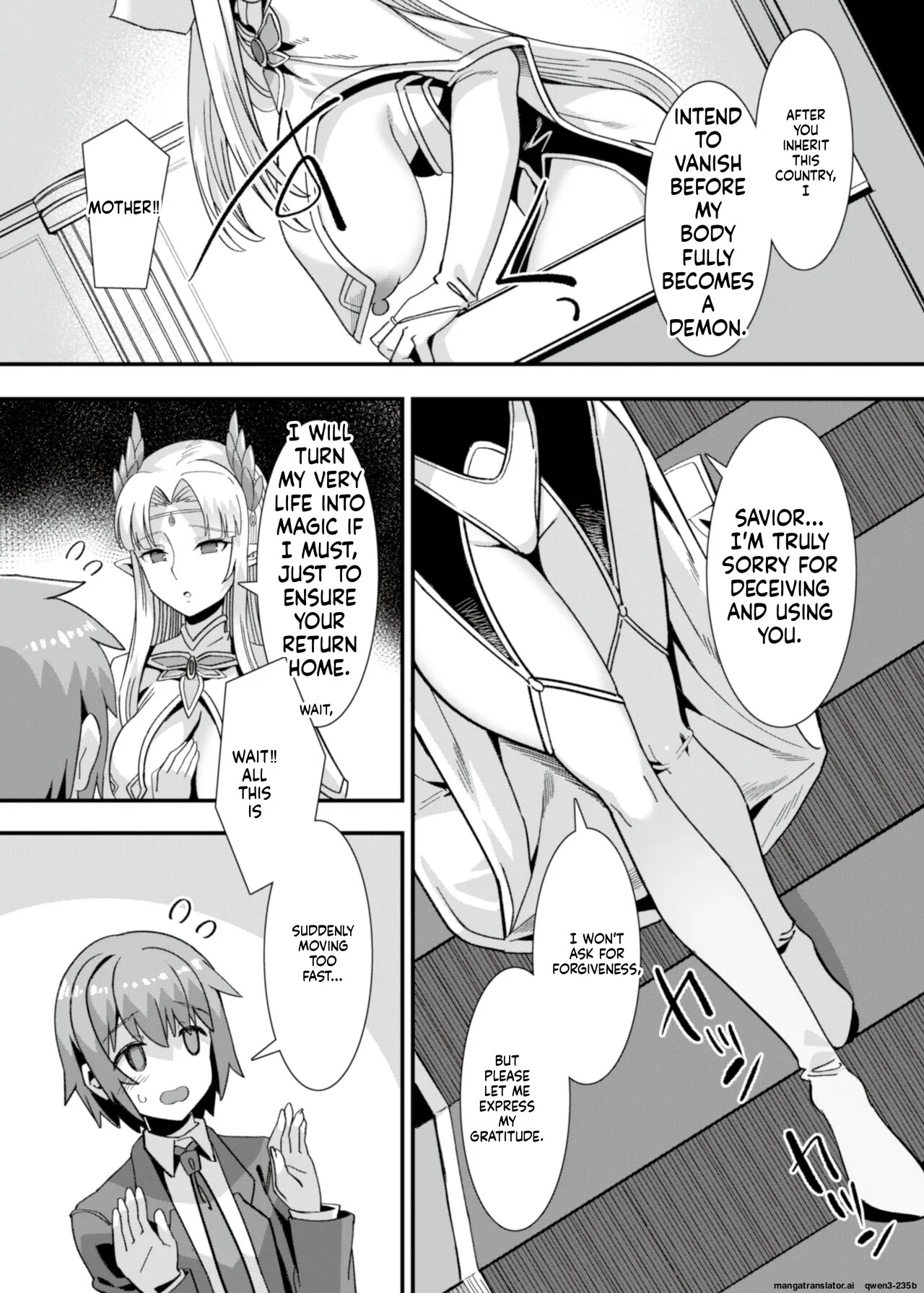 Oujo to Himekishi o Party de Rouraku shite Yotsugi o Tsukutte Boukoku o Sukuu Tame ni Harem Ecchi ~Otoko ga Umarenai Isekai e Shoukan sareta Ore ga Heroine o Ategawarete Kozukuri Ecchi 5~ page 9 full