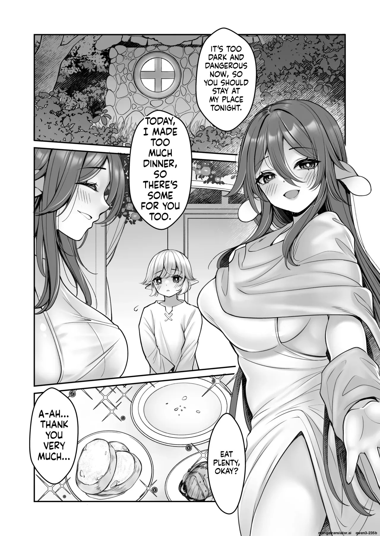 Koushite Shota Elf-kun wa Bakemono? Onee-Chan to Shiawase ni Kurashimashita Tosa. page 4 full