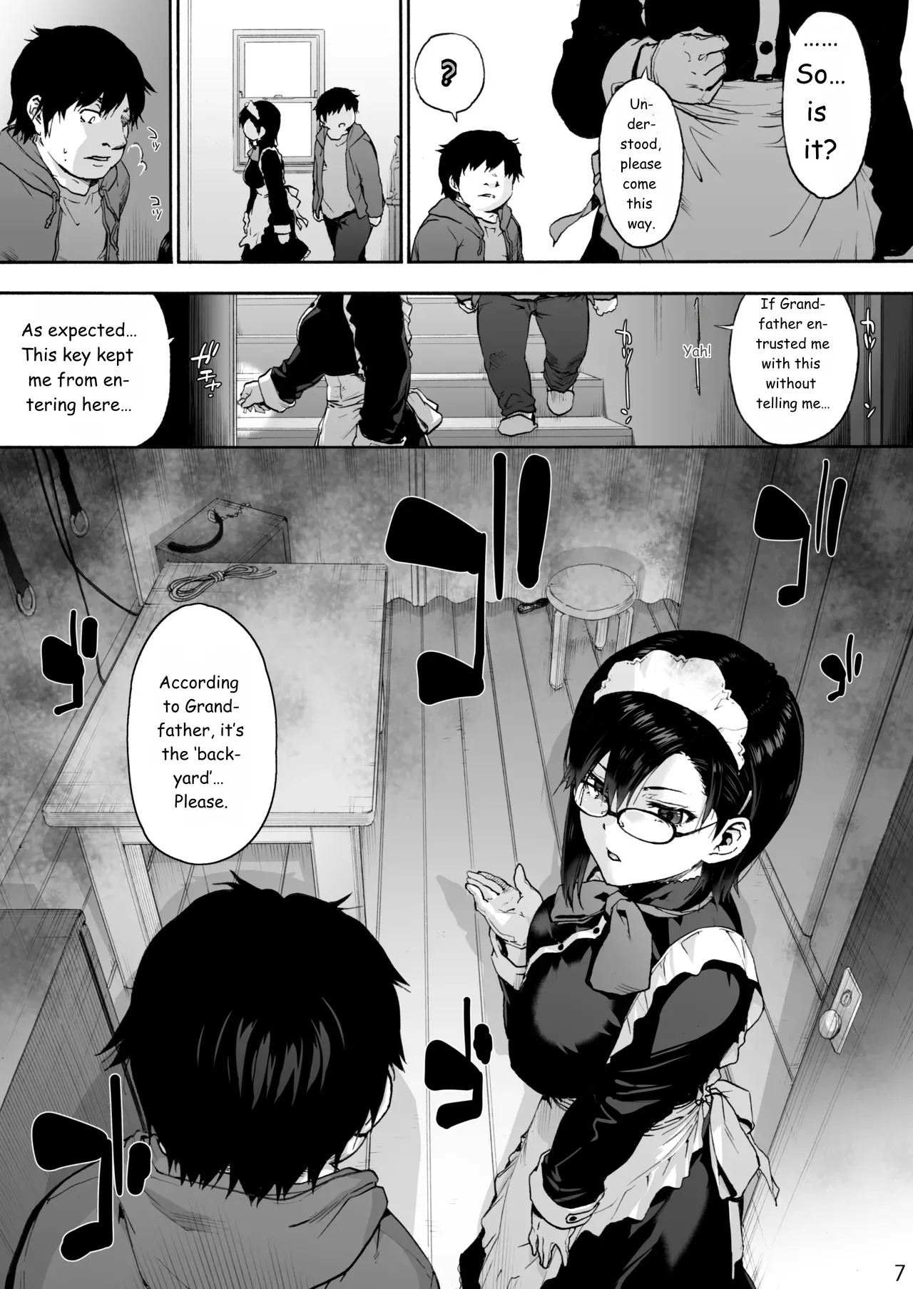 Sousou meikan Futanari Maidsan wa Seiyoku ga Tsuyoi page 9 full