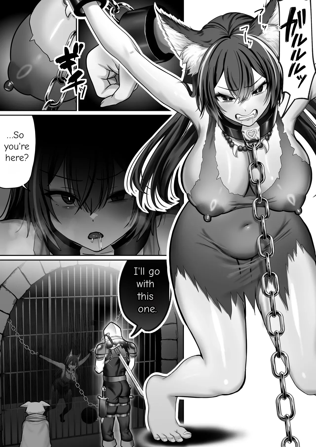 Until the Big-Breasted Wolf Girl Starts Moving Her Hips on Her Own page 3 full