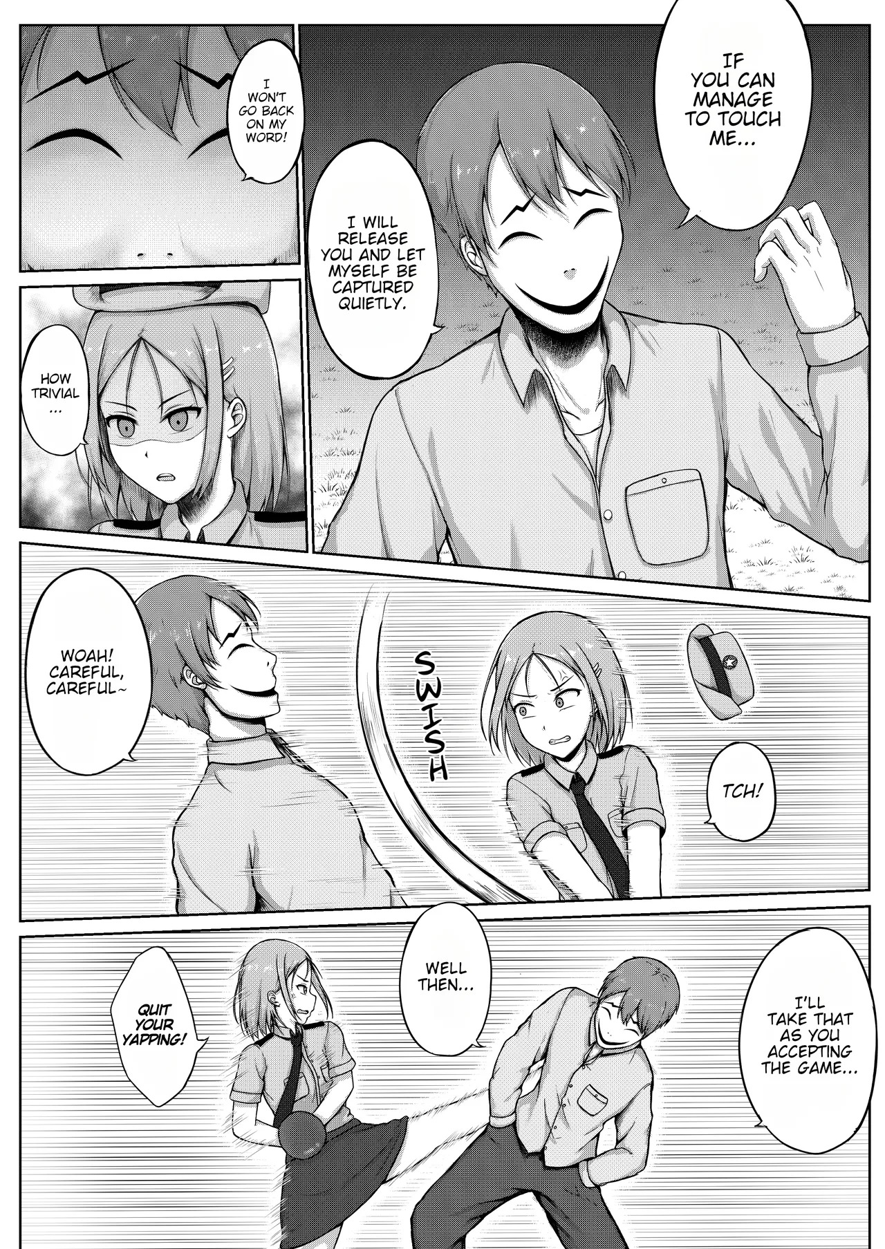 Fukei to Kusuguri Yuukaihan | The Policewoman and the Tickling Kidnapper page 9 full