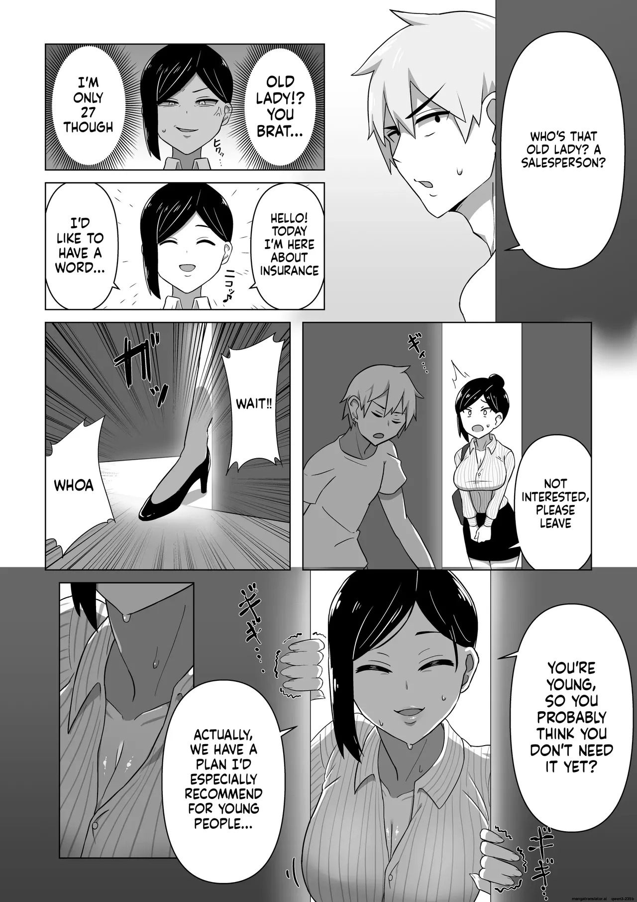 Seductive Life insurance saleswoman page 5 full