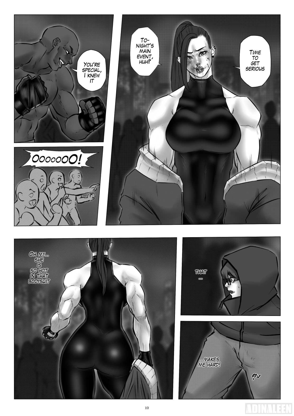 A Beautiful Housewife Who Sneaks Out in the Middle of the Night to Join An Illegal Underground Fight Club page 9 full