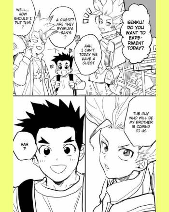 Tsukasa and Senku Become Unrelated Brothers in a Modern AU cover