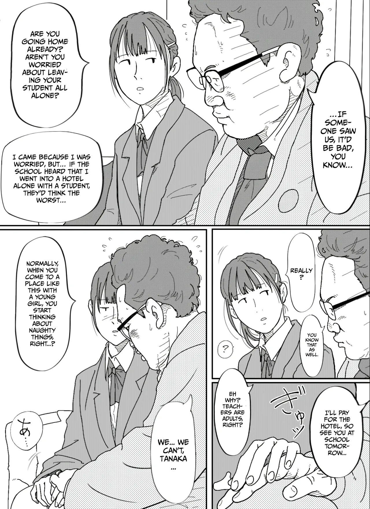That middle-aged homeroom teacher who pretends to resist but still gives in to his teenage student’s seduction is disgusting. page 8 full