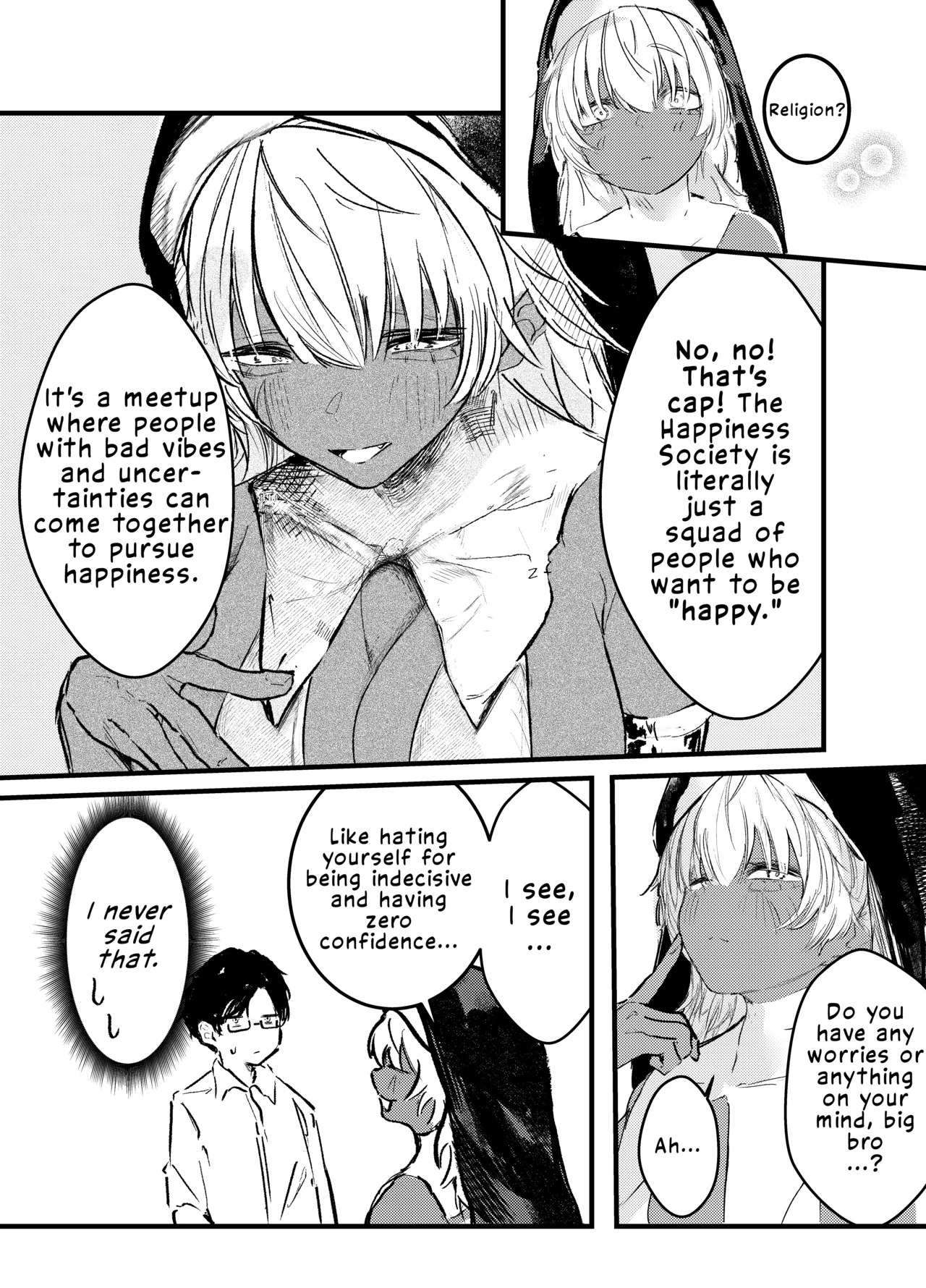Kasshoku Gal Sister no Wakarase Shuukyou Kanyuu | The Tanned Gal Nun's 