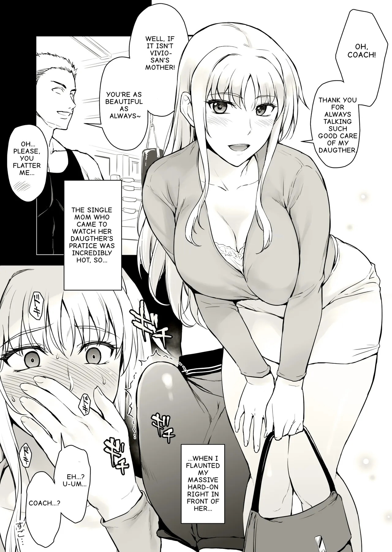 Eroi Oku-san ni Onibokki o Misetsukete Mitara I What happened when I flaunted a raging hard-on to my horny wife - page 1 full
