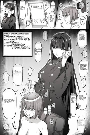 The story about a psychic girl getting beaten up badly and ending up completely submitting cover