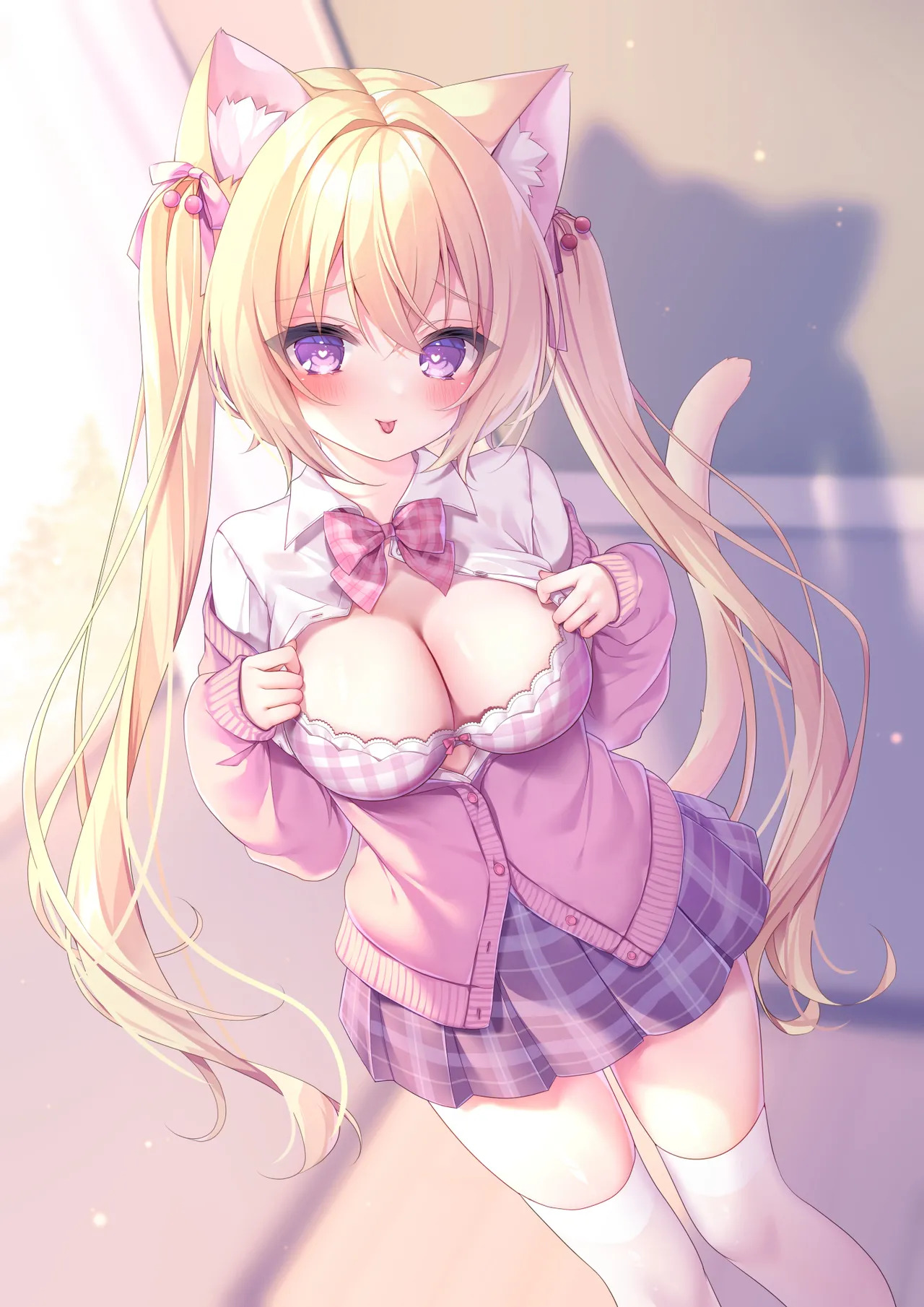 Hatsujou Neko no Osewa no Shikata 3 ~Cherry Hen Hokenshitsu de Yuuwaku Hatsujou H~ | 发情猫猫的悉心照料方法 3~樱桃篇在保健室诱惑发情H~ page 2 full