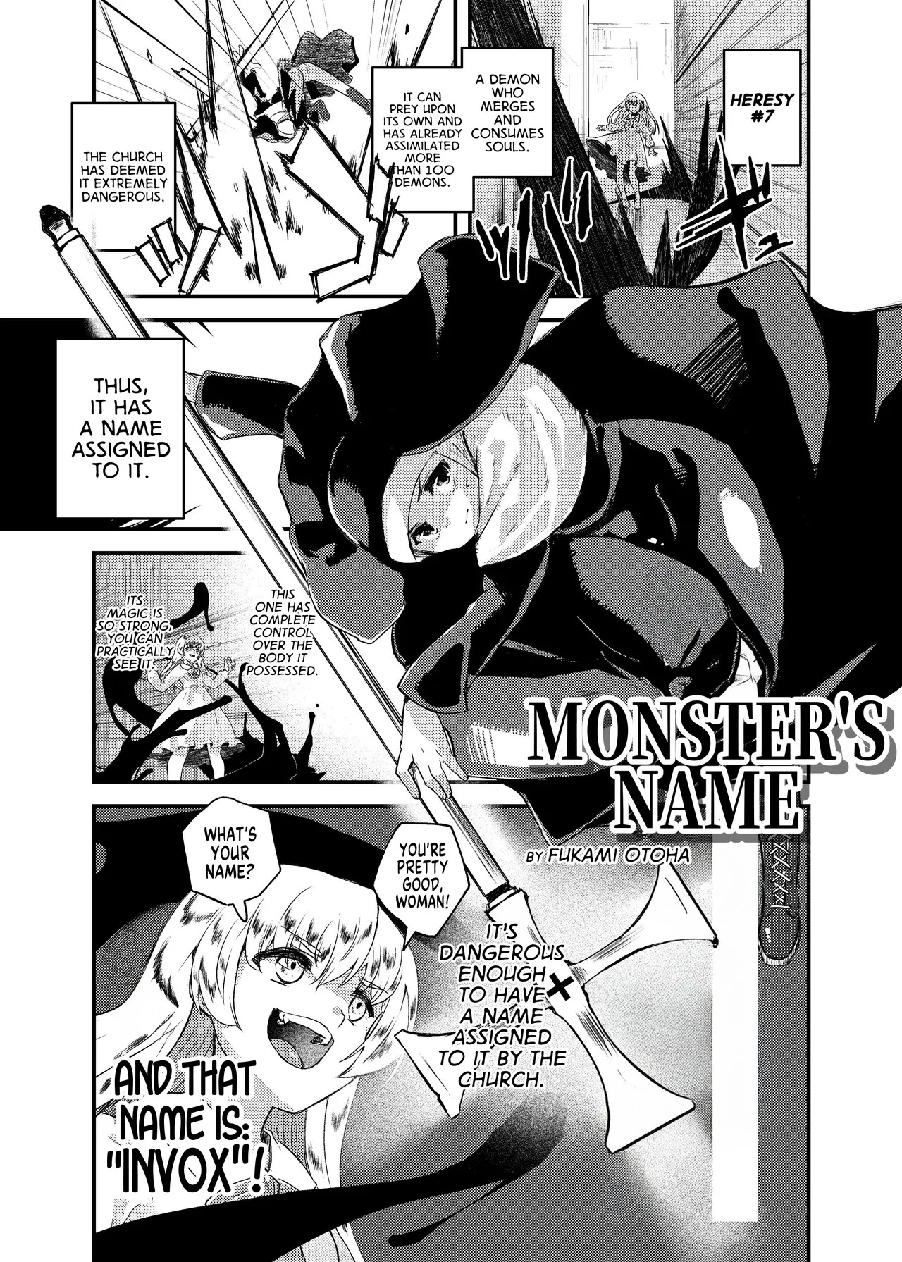 Monster's Name page 1 full