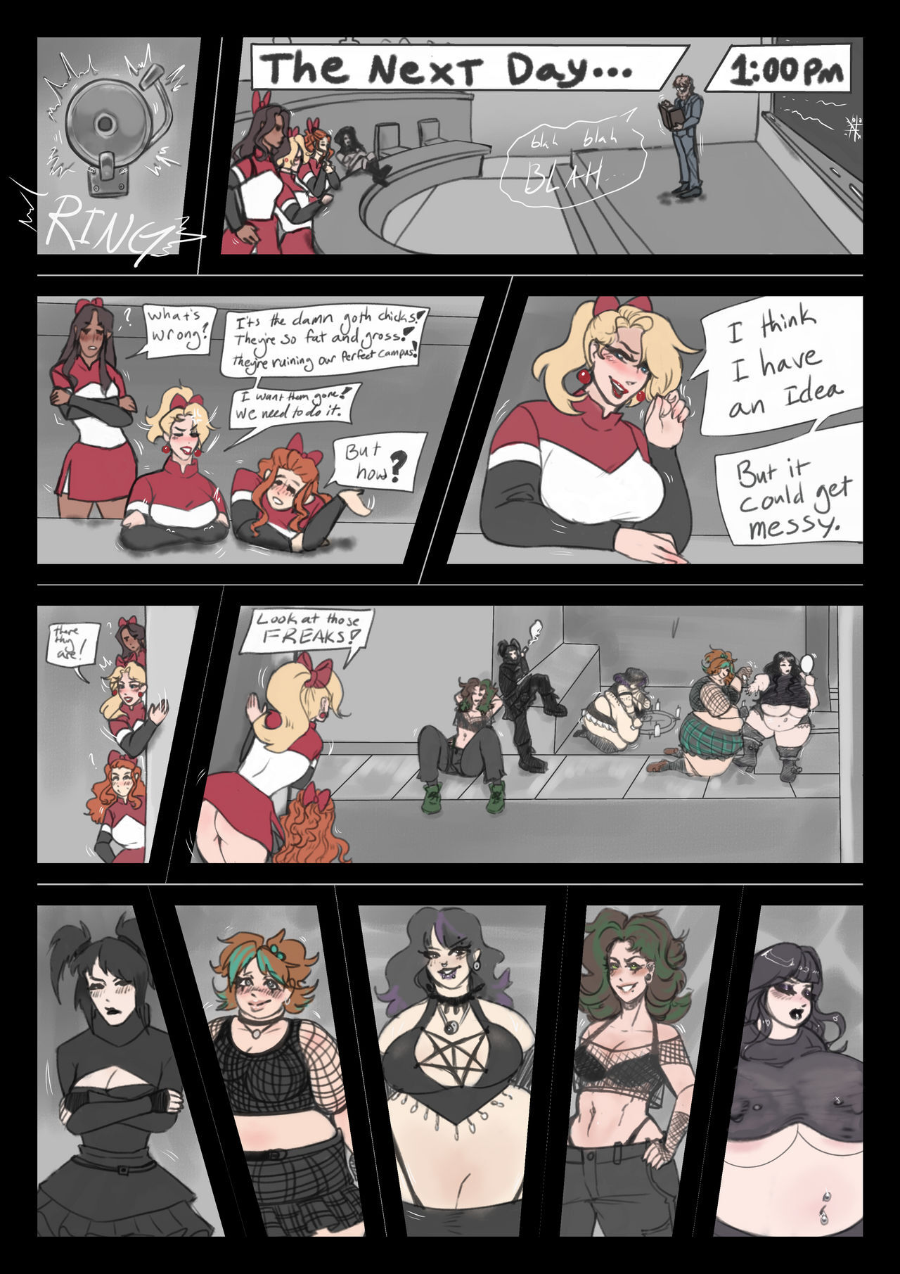 Cheerleader Vore page 3 full