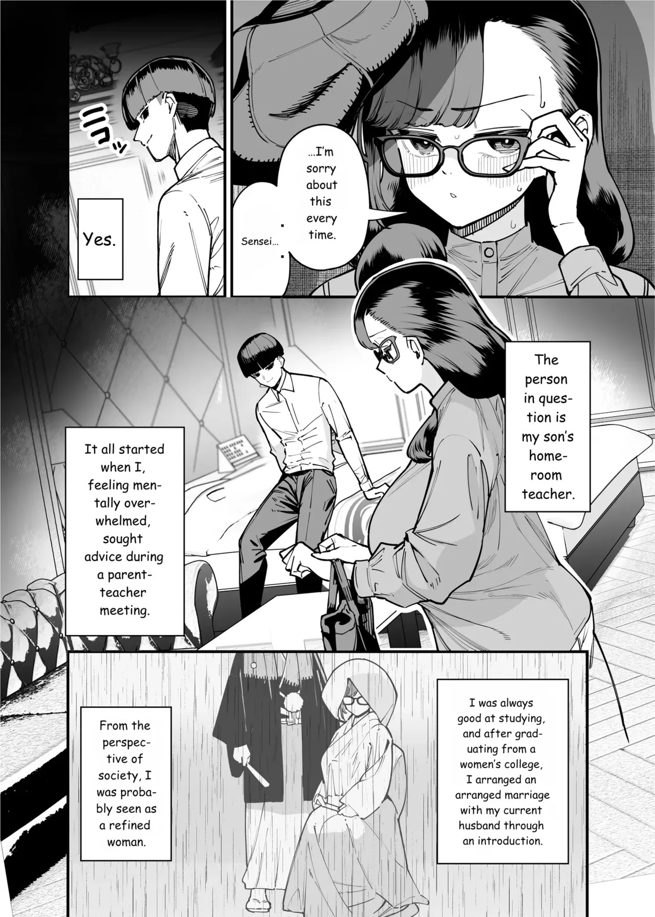 A super-horny middle-aged woman who was a model student until age 39—her pent-up sexual desire explodes during an affair page 6 full
