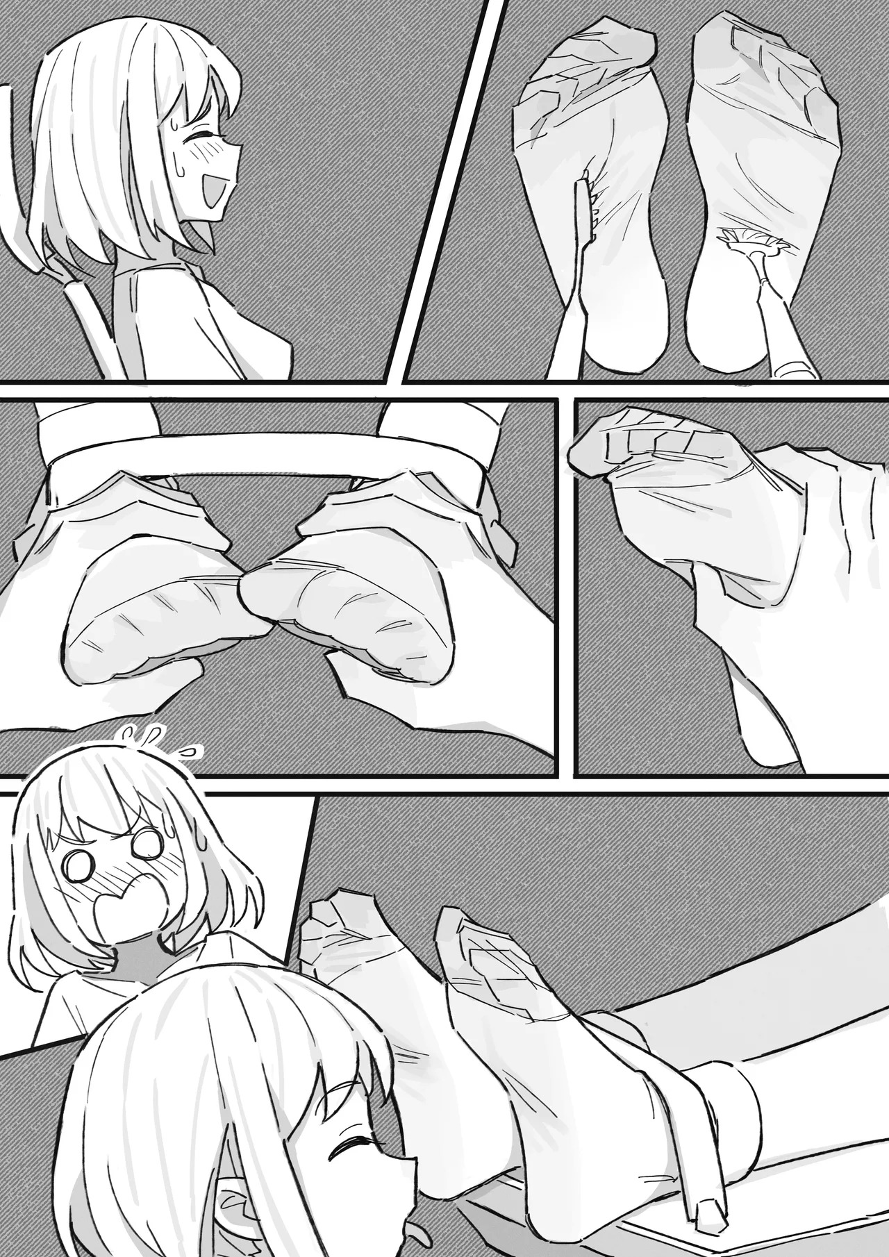 Chuhua x Miaomeng - Foot Fetish TK Short Comic page 9 full
