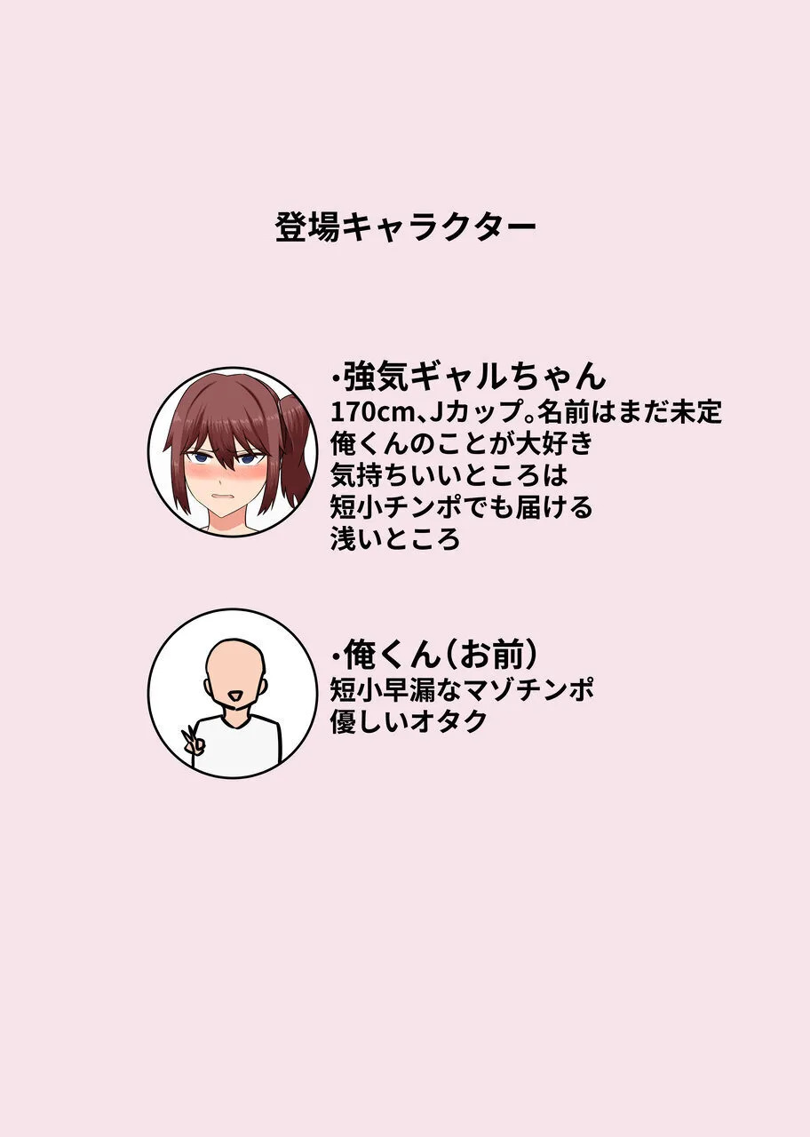 短小早漏マゾなキミに優しい強気ギャル R18イラスト集 page 1 full