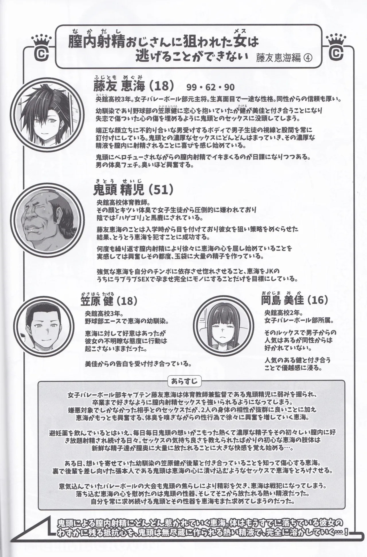 Nakadashi Oji-san ni Nerawareta Mesu wa Nigeru Koto ga Dekinai ~Fujitomo Megumi Hen 4~ page 7 full