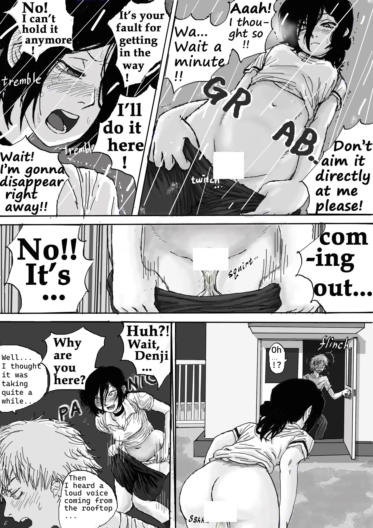 Reze's wetting herself page 5 full