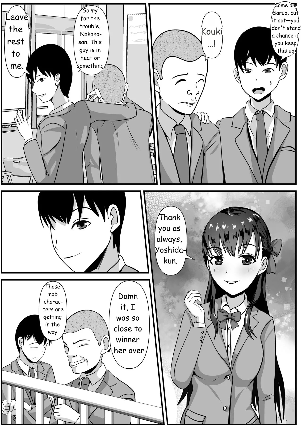 Suki na Joshi ga Hentai Yuujin ni Kuwareta page 3 full