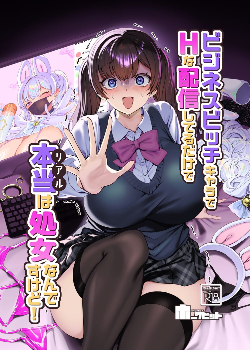 ビジネスビッチキャラでHな配信してるだけで本当（リアル）は処女なんですけど！ page 2 full