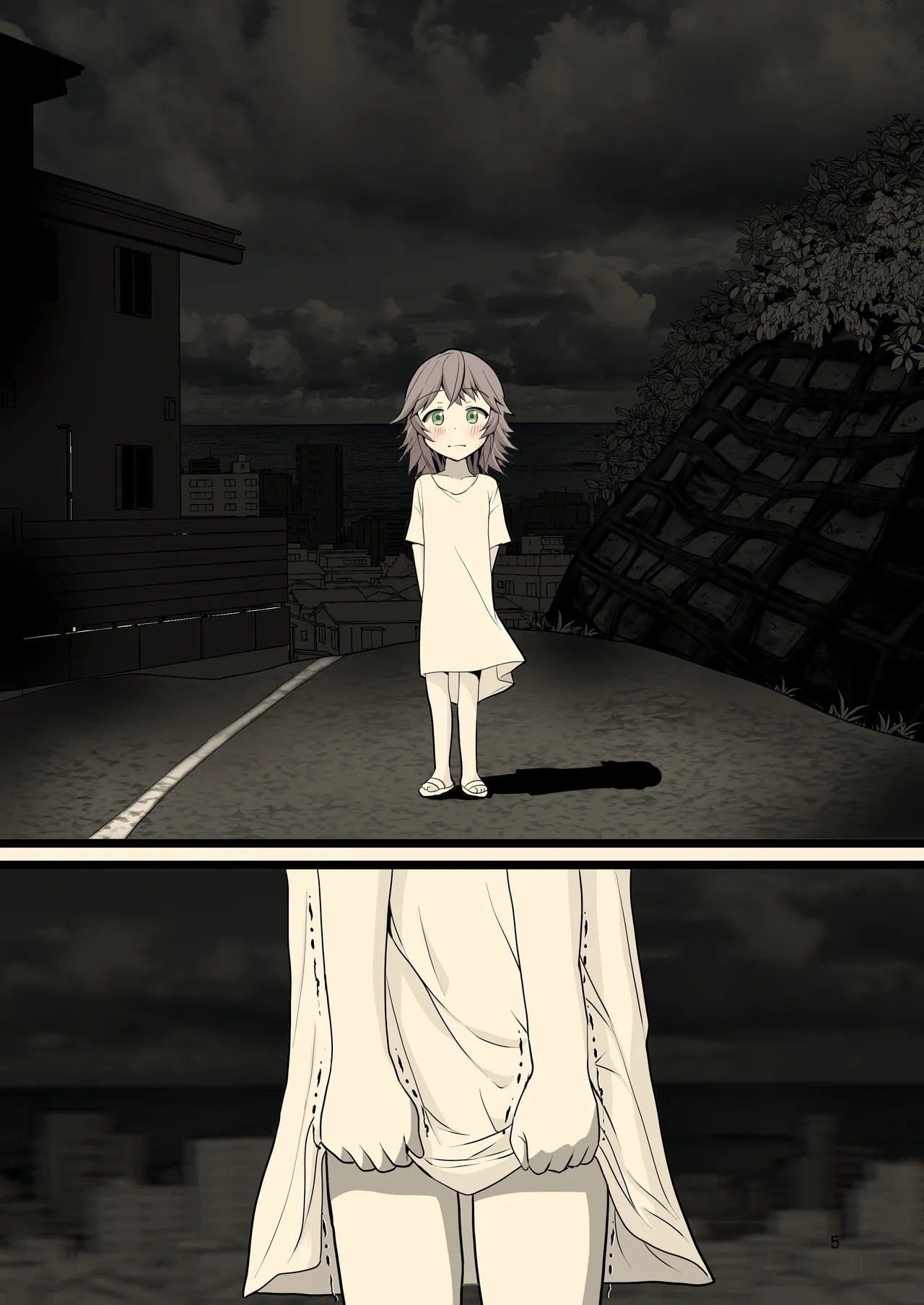 Yoru ni Roshutsu Shoujo wa page 5 full